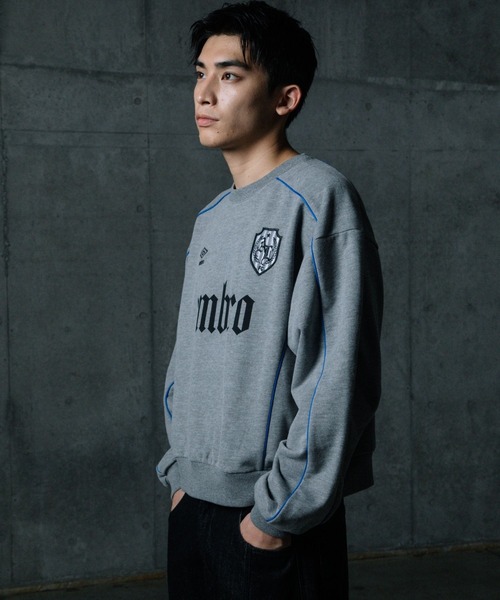 ALAND(エーランド)の「【UNISEX】ALAND×UMBRO/パイピングスウェット(裏毛)(スウェット・メンズ・グレー/ブラック・LARGE/SMALL)」の21枚目の写真
