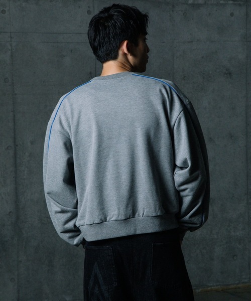 ALAND(エーランド)の「【UNISEX】ALAND×UMBRO/パイピングスウェット(裏毛)(スウェット・メンズ・グレー/ブラック・LARGE/SMALL)」の22枚目の写真