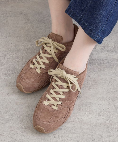 U by SPICK&SPAN（ユーバイスピックアンドスパン）の「MOHI/モヒ スエードスニーカー（スニーカー・レディース・ブラウン/ベージュ・23.5cm/23cm/24cm）」の6枚目の写真
