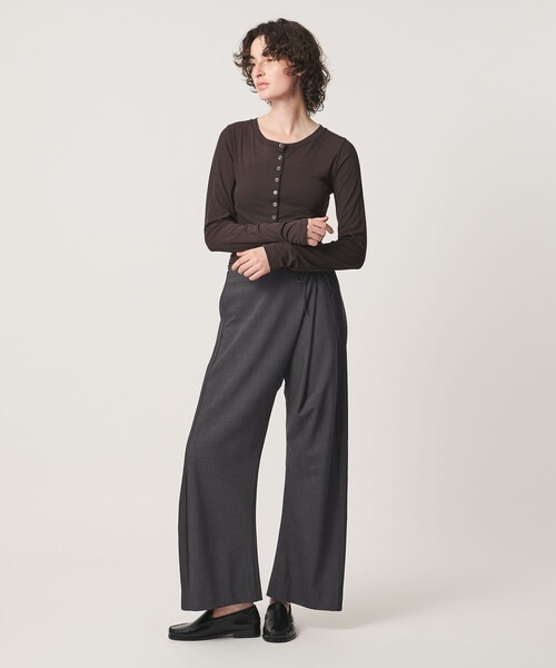 UNITED ARROWS（ユナイテッドアローズ）の「＜Pheeta＞Bourke パンツ / 016C-12（その他パンツ・レディース・ベージュ/ダークグレー・2/1）」の7枚目の写真