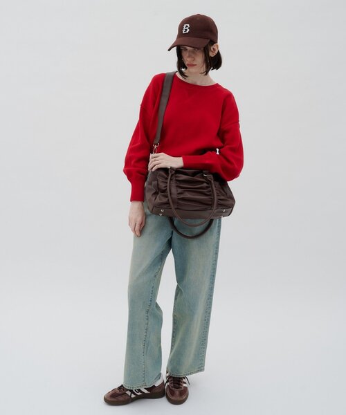 CIAOPANIC TYPY(チャオパニックティピー)の「:【ZOZO限定】ギャザーデザイン2WAYBAG(ショルダーバッグ・レディース・ブラック/ブラウン・ONE SIZE)」の12枚目の写真