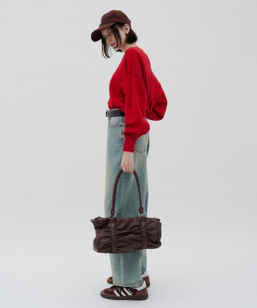 CIAOPANIC TYPY(チャオパニックティピー)の「:【ZOZO限定】ギャザーデザイン2WAYBAG(ショルダーバッグ・レディース・ブラック/ブラウン・ONE SIZE)」の13枚目の写真