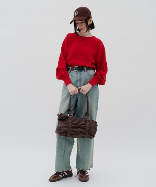 CIAOPANIC TYPY(チャオパニックティピー)の「:【ZOZO限定】ギャザーデザイン2WAYBAG(ショルダーバッグ・レディース・ブラック/ブラウン・ONE SIZE)」の14枚目の写真
