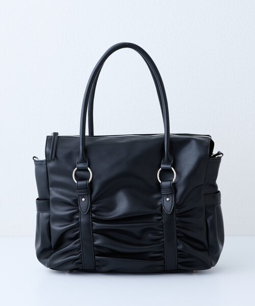 CIAOPANIC TYPY(チャオパニックティピー)の「:【ZOZO限定】ギャザーデザイン2WAYBAG(ショルダーバッグ・レディース・ブラック/ブラウン・ONE SIZE)」の15枚目の写真