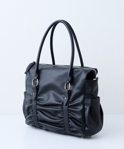 CIAOPANIC TYPY(チャオパニックティピー)の「:【ZOZO限定】ギャザーデザイン2WAYBAG(ショルダーバッグ・レディース・ブラック/ブラウン・ONE SIZE)」の17枚目の写真