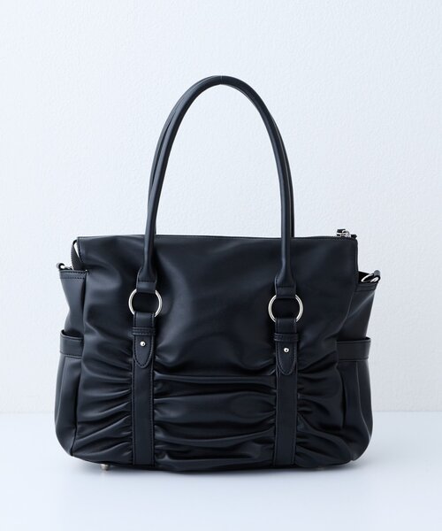 CIAOPANIC TYPY(チャオパニックティピー)の「:【ZOZO限定】ギャザーデザイン2WAYBAG(ショルダーバッグ・レディース・ブラック/ブラウン・ONE SIZE)」の18枚目の写真