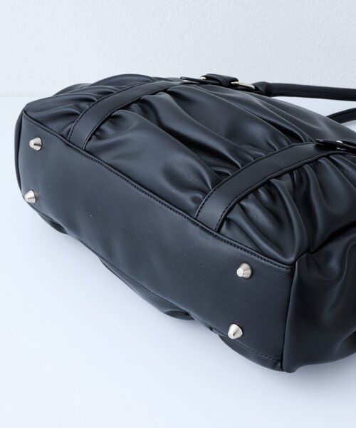 CIAOPANIC TYPY(チャオパニックティピー)の「:【ZOZO限定】ギャザーデザイン2WAYBAG(ショルダーバッグ・レディース・ブラック/ブラウン・ONE SIZE)」の21枚目の写真