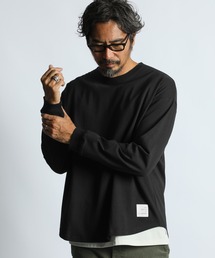 The DUFFER of ST.GEORGE（ザダファーオブセントジョージ）の「【WEB限定アイテム】8oz HEAVY WEIGHT CREW NECK ROUND HEM L/SL TEE：8オンス ヘビーウェイト クルーネック ラウンドヘム ロンT（Tシャツ/カットソー）」