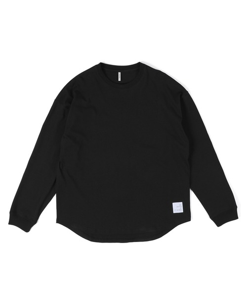 The DUFFER of ST.GEORGE（ザダファーオブセントジョージ）の「【WEB限定アイテム】8oz HEAVY WEIGHT CREW NECK ROUND HEM L/SL TEE：8オンス ヘビーウェイト クルーネック ラウンドヘム ロンT（Tシャツ/カットソー・メンズ・ホワイト/ブラック/ブルー・MEDIUM/SMALL/X-LARGE/LARGE）」の13枚目の写真