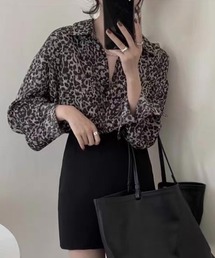 レオパード柄シャツ / ヒョウ柄 長袖シャツ