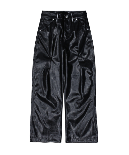 RuNaKi'Hu'（ルナキフ）の「WXP018 レザー ピンタック ブーツカットパンツ (ブラック)（その他パンツ・レディース・その他・1）」の3枚目の写真