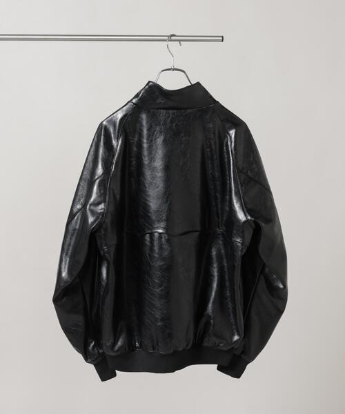 BARACUTA(バラクータ)の「BARACUTA/別注 G9 フェイクレザー ショート ブルゾン(ブルゾン・メンズ・ブラウン/ブラック・M/L/S)」の11枚目の写真