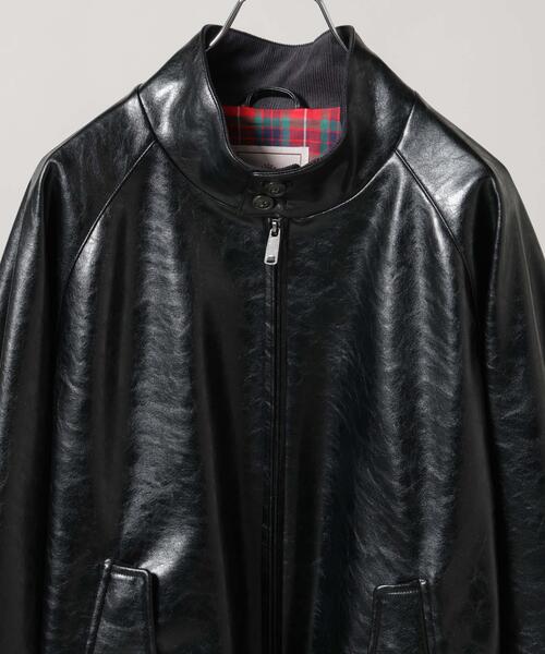 BARACUTA(バラクータ)の「BARACUTA/別注 G9 フェイクレザー ショート ブルゾン(ブルゾン・メンズ・ブラウン/ブラック・M/L/S)」の3枚目の写真