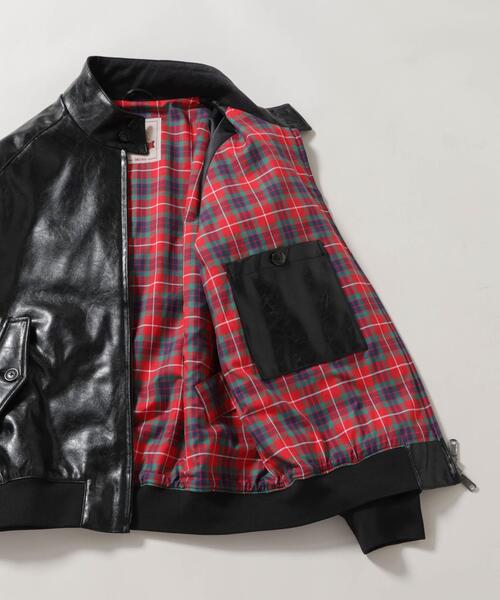BARACUTA(バラクータ)の「BARACUTA/別注 G9 フェイクレザー ショート ブルゾン(ブルゾン・メンズ・ブラウン/ブラック・M/L/S)」の8枚目の写真