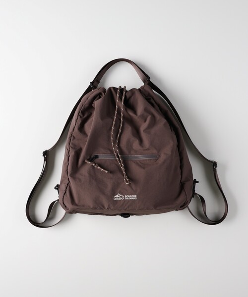 CAMP7（キャンプセブン）の「CAMP7 マルチナップサック（バックパック/リュック・レディース・ダークブラウン/ブラック・99）」の5枚目の写真
