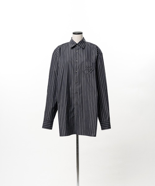 KEISUKEYOSHIDA（ケイスケヨシダ）の「Stripe Standard Shirts（シャツ/ブラウス・レディース・ホワイト/ブラック/ネイビー・L/M）」の21枚目の写真