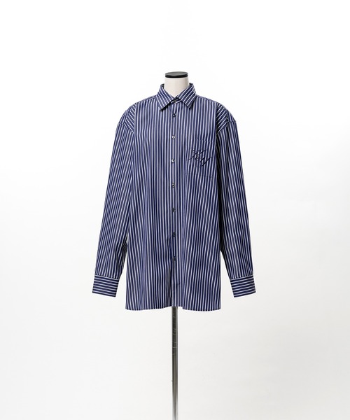 KEISUKEYOSHIDA（ケイスケヨシダ）の「Stripe Standard Shirts（シャツ/ブラウス・レディース・ホワイト/ブラック/ネイビー・L/M）」の19枚目の写真