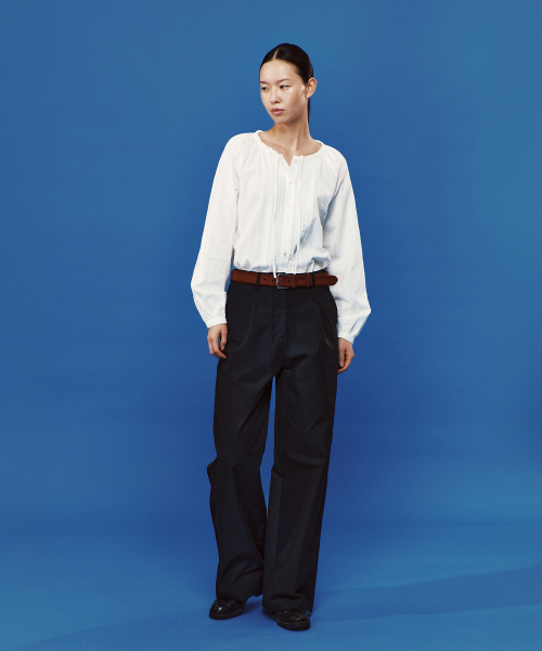 PLAC WOMEN（プレイス・ウィメン）の「ワンタックワイドコットンパンツブラック（その他パンツ・レディース・ブラック・SMALL/MEDIUM）」の2枚目の写真