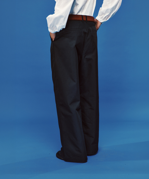 PLAC WOMEN（プレイス・ウィメン）の「ワンタックワイドコットンパンツブラック（その他パンツ・レディース・ブラック・SMALL/MEDIUM）」の3枚目の写真