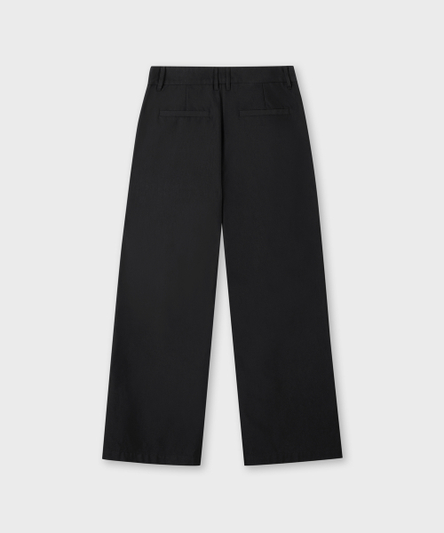 PLAC WOMEN（プレイス・ウィメン）の「ワンタックワイドコットンパンツブラック（その他パンツ・レディース・ブラック・SMALL/MEDIUM）」の6枚目の写真