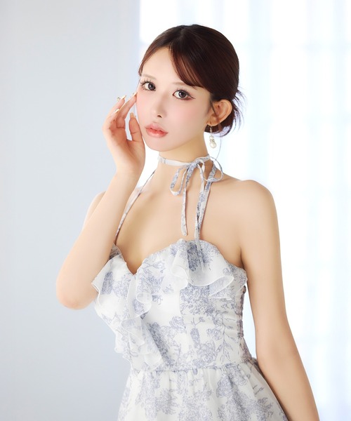 darial（ダリアル）の「トワルドジュイホルターAラインミニ丈キャバドレス（ドレス・レディース・ピンク・S/XS）」の17枚目の写真