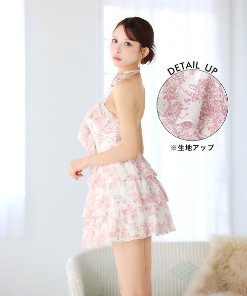 darial（ダリアル）の「トワルドジュイホルターAラインミニ丈キャバドレス（ドレス・レディース・ピンク・S/XS）」の16枚目の写真