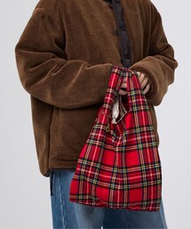 MASTER&Co（マスターアンドコー）の「【MASTER & CO / マスターアンドコー】チェックエコバッグ/サブバッグ/タータンチェック【WEB限定】（エコバッグ/サブバッグ）」