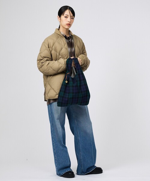 MASTER&Co（マスターアンドコー）の「【MASTER & CO / マスターアンドコー】チェックエコバッグ/サブバッグ/タータンチェック【WEB限定】（エコバッグ/サブバッグ・レディース・ブラック系その他/レッド系その他・フリー）」の10枚目の写真