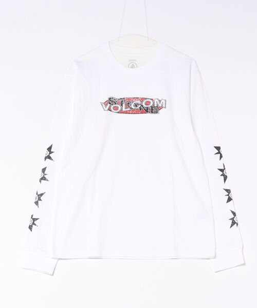 VOLCOM（ボルコム）の「【オンライン限定】VOLCOM メンズ STAR VOLCOM LS ロンT 【2026年秋冬モデル】/ボルコム袖プリント長袖ロンT（Tシャツ/カットソー・メンズ・ブラック系その他/ブラック/ホワイト・MEDIUM/LARGE/X-LARGE）」の9枚目の写真
