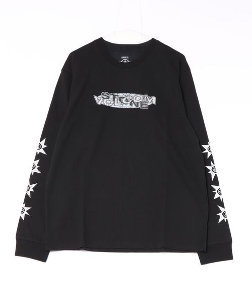 VOLCOM（ボルコム）の「【オンライン限定】VOLCOM メンズ STAR VOLCOM LS ロンT 【2026年秋冬モデル】/ボルコム袖プリント長袖ロンT（Tシャツ/カットソー・メンズ・ブラック系その他/ブラック/ホワイト・MEDIUM/LARGE/X-LARGE）」の8枚目の写真