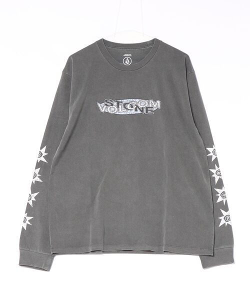 VOLCOM（ボルコム）の「【オンライン限定】VOLCOM メンズ STAR VOLCOM LS ロンT 【2026年秋冬モデル】/ボルコム袖プリント長袖ロンT（Tシャツ/カットソー・メンズ・ブラック系その他/ブラック/ホワイト・MEDIUM/LARGE/X-LARGE）」の4枚目の写真