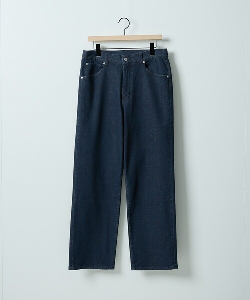 ABAHOUSE（アバハウス）の「【セットアップ対応】COVEROSS DENIM ストレートスラックス / ストレッチ 抗菌防臭（デニムパンツ・メンズ・ネイビー/インディゴブルー・44/46/48）」の2枚目の写真