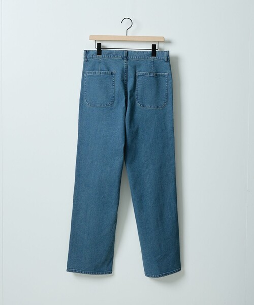 ABAHOUSE（アバハウス）の「【セットアップ対応】COVEROSS DENIM ストレートスラックス / ストレッチ 抗菌防臭（デニムパンツ・メンズ・ネイビー/インディゴブルー・44/46/48）」の9枚目の写真