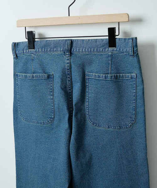 ABAHOUSE（アバハウス）の「【セットアップ対応】COVEROSS DENIM ストレートスラックス / ストレッチ 抗菌防臭（デニムパンツ・メンズ・ネイビー/インディゴブルー・44/46/48）」の10枚目の写真