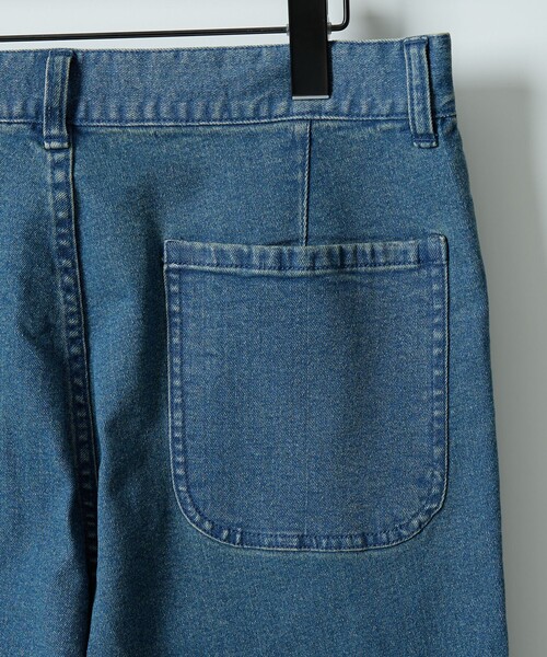 ABAHOUSE（アバハウス）の「【セットアップ対応】COVEROSS DENIM ストレートスラックス / ストレッチ 抗菌防臭（デニムパンツ・メンズ・ネイビー/インディゴブルー・44/46/48）」の11枚目の写真
