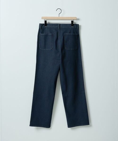 ABAHOUSE（アバハウス）の「【セットアップ対応】COVEROSS DENIM ストレートスラックス / ストレッチ 抗菌防臭（デニムパンツ・メンズ・ネイビー/インディゴブルー・44/46/48）」の5枚目の写真