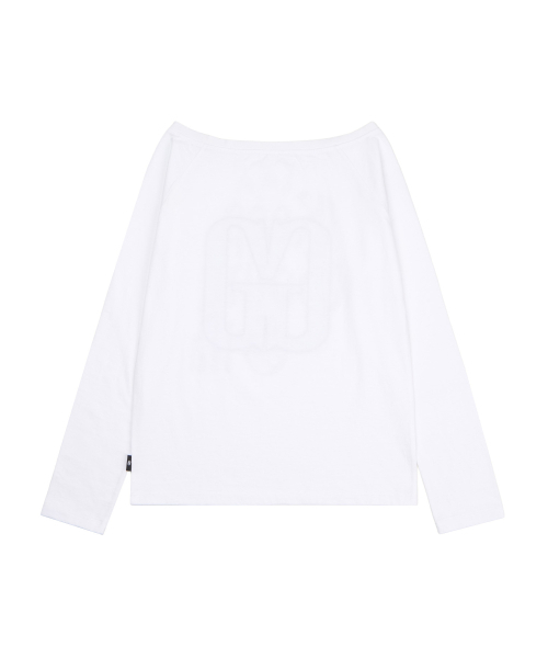 GILAARCHIVE(ギラアーカイブ)の「APPLIQUE STUD G LOGO LONG SLEEVE_WHITE(Tシャツ/カットソー・レディース・その他・FREE)」の5枚目の写真