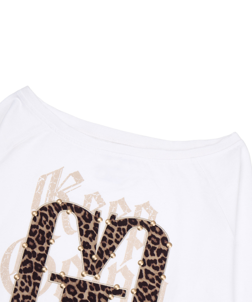 GILAARCHIVE(ギラアーカイブ)の「APPLIQUE STUD G LOGO LONG SLEEVE_WHITE(Tシャツ/カットソー・レディース・その他・FREE)」の6枚目の写真