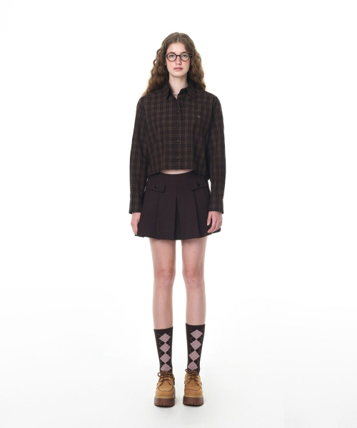 grove（グローブ）の「CHECK BILYN SHIRT_BROWN（シャツ/ブラウス・レディース・その他・FREE）」の3枚目の写真