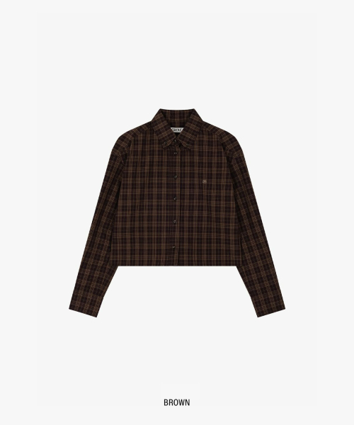 grove（グローブ）の「CHECK BILYN SHIRT_BROWN（シャツ/ブラウス・レディース・その他・FREE）」の2枚目の写真