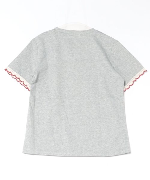Ritzy(リッツィー)の「いちごプリント柄・フリル半袖Tシャツ(Tシャツ/カットソー・レディース・グレー/ホワイト・LARGE/MEDIUM)」の9枚目の写真
