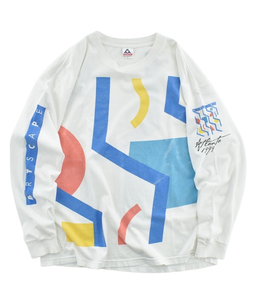 ALSTYLE APPAREL&ACTIVEWEAR(アルスタイルアパレルアンドアクティブウェアー)の「【USED】90's ALSTYLE APPARAL & ACTIVEWEAR “ARTSCAPE ATLANTA 1999” アート ロングスリーブTシャツ(Tシャツ/カットソー・メンズ・ホワイト・X-LARGE)」の1枚目の写真