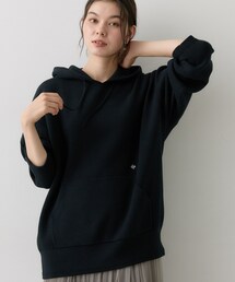 【洗濯機OK】コットンジャカード フーデッドニットパーカ