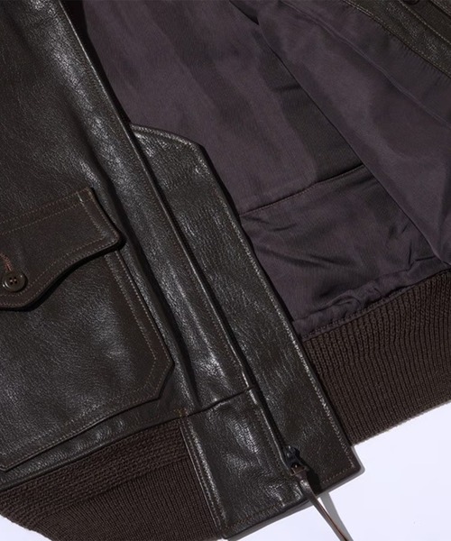 Buzz Rickson's(バズリクソンズ)の「【BUZZ RICKSON’S/バズリクソンズ】G-1 Spec.55-J-14(ライダースジャケット・メンズ・ダークブラウン・40/42)」の11枚目の写真