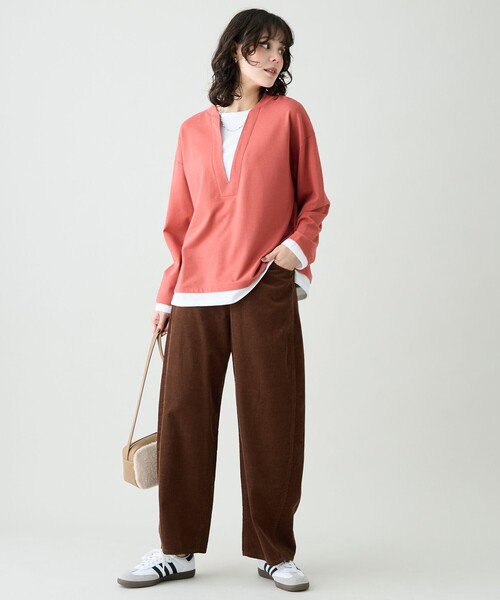 ANY(エニィ)の「コーデュロイバレルパンツ(その他パンツ・レディース・ダークブラウン系/ベージュ系/ダルブルー系・LARGE/MEDIUM)」の15枚目の写真