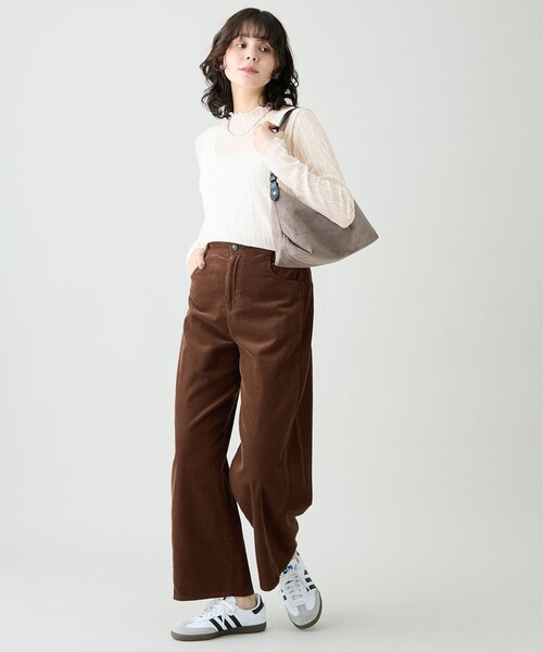 ANY(エニィ)の「コーデュロイバレルパンツ(その他パンツ・レディース・ダークブラウン系/ベージュ系/ダルブルー系・LARGE/MEDIUM)」の16枚目の写真