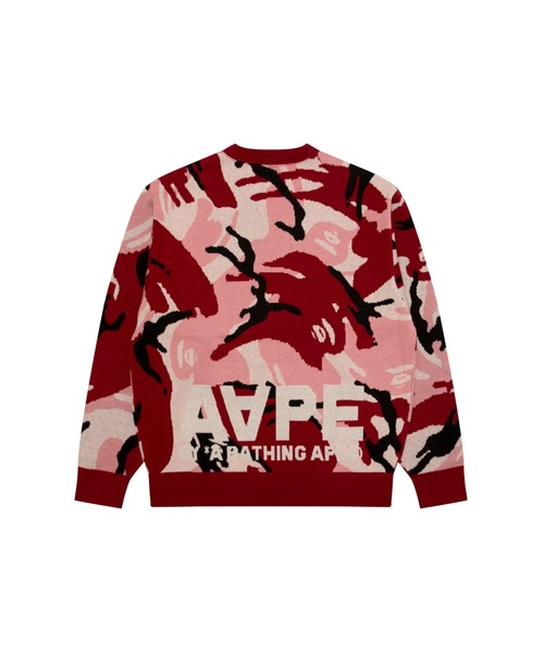 AAPE BY A BATHING APE（エーエイプバイアベイシングエイプ）の「AAPER "ALDO" KNIT(Camouflage)（ニット/セーター・メンズ・ピンク系その他・MEDIUM/X-LARGE/LARGE）」の6枚目の写真
