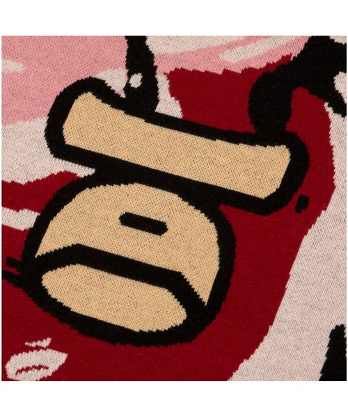 AAPE BY A BATHING APE（エーエイプバイアベイシングエイプ）の「AAPER "ALDO" KNIT(Camouflage)（ニット/セーター・メンズ・ピンク系その他・MEDIUM/X-LARGE/LARGE）」の7枚目の写真