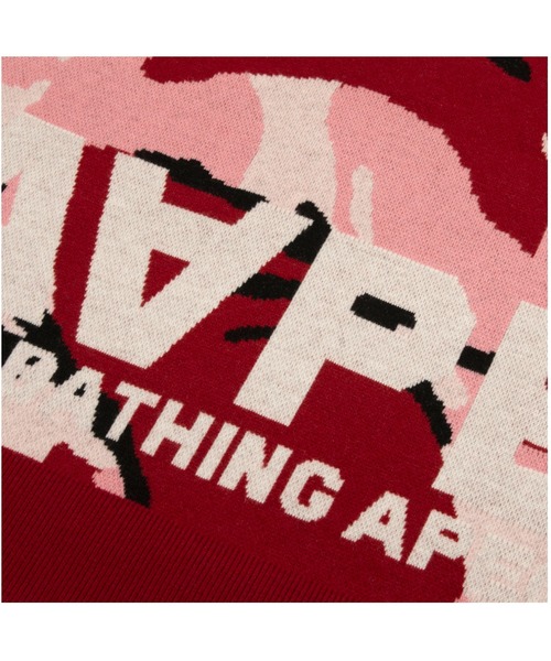 AAPE BY A BATHING APE（エーエイプバイアベイシングエイプ）の「AAPER "ALDO" KNIT(Camouflage)（ニット/セーター・メンズ・ピンク系その他・MEDIUM/X-LARGE/LARGE）」の8枚目の写真