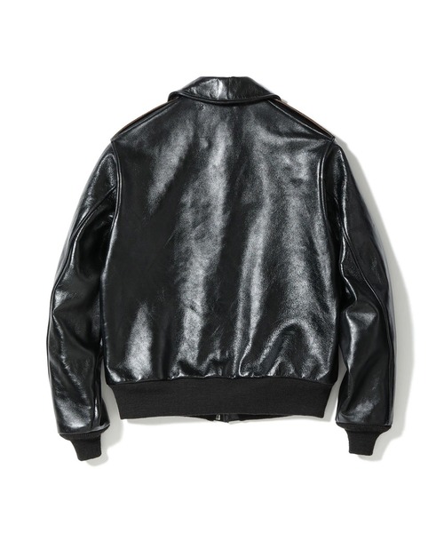Buzz Rickson's(バズリクソンズ)の「【BUZZ RICKSON’S/バズリクソンズ】BLACK A-2 HORSE HIDE(ブルゾン・メンズ・ブラック・42/40)」の2枚目の写真